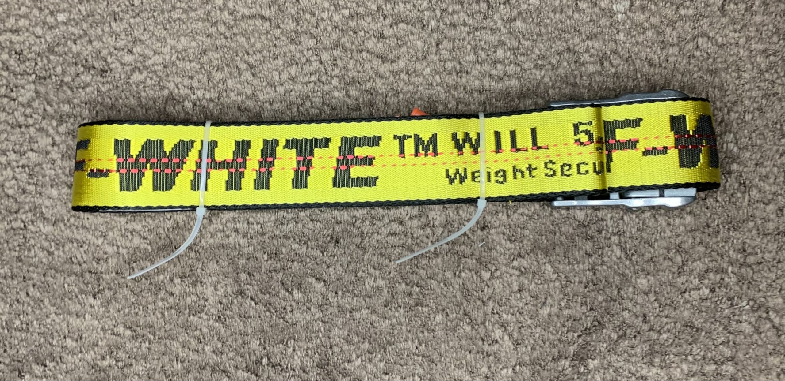 Off-White Industrial Belt Yellow • MSM fashion